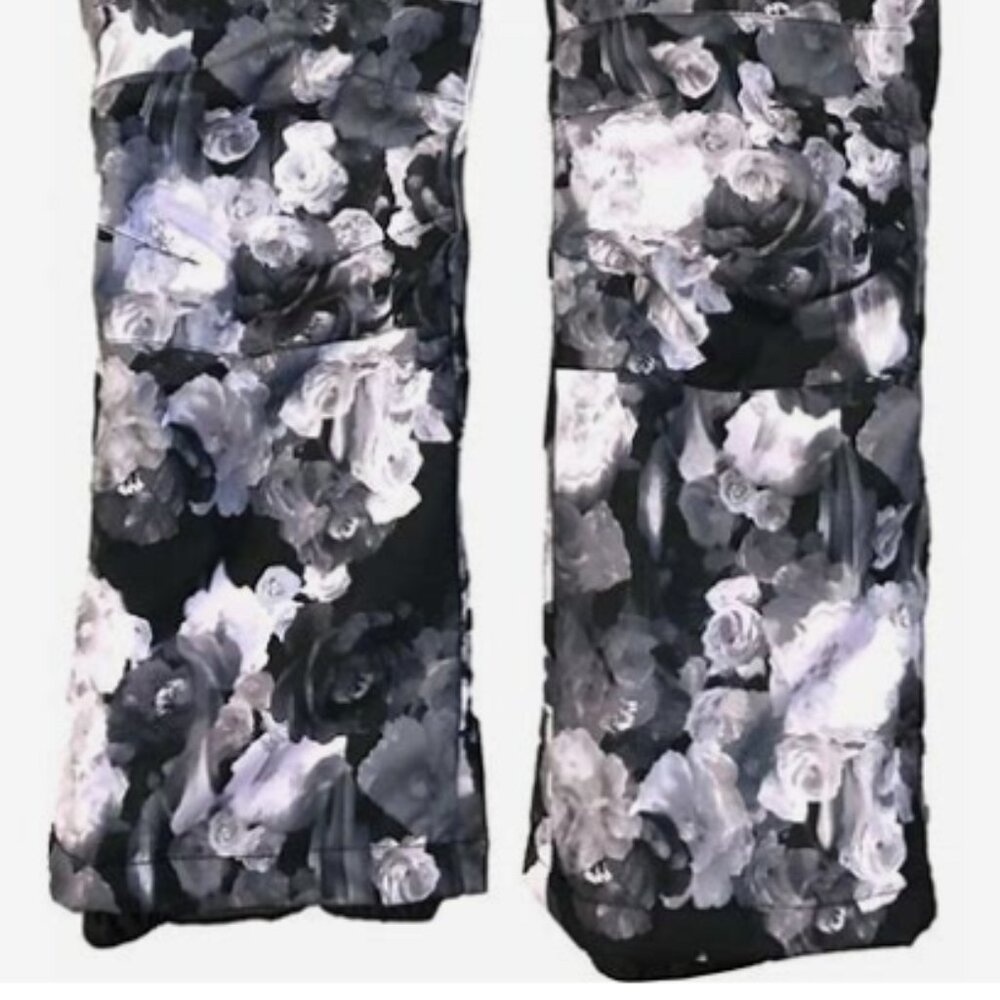 Iceburg Iceberg Outerwear Black & Grey Gray Floral‎ Snow Ski Snowboard Pant - Picture 5 of 6